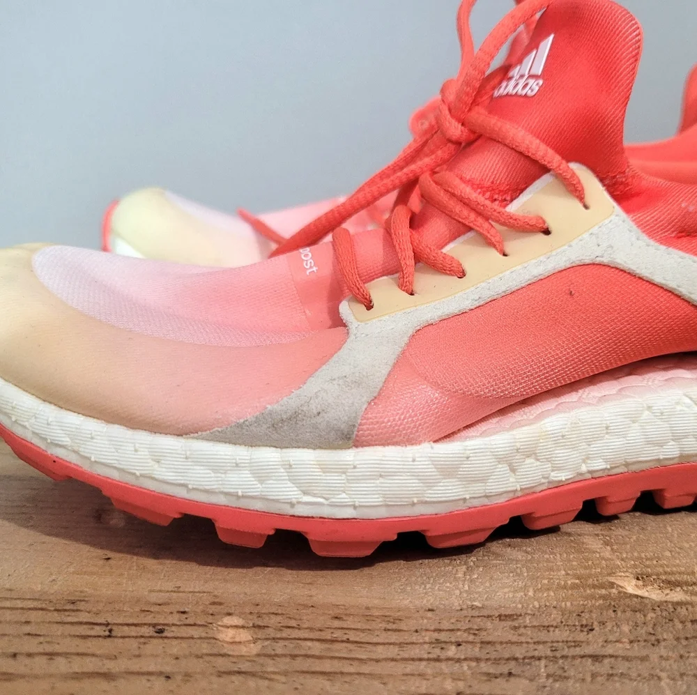 Adidas Climacross BOOST Golf Shoes Women's Orange White F33542 Size 7 - Picture 8 of 11